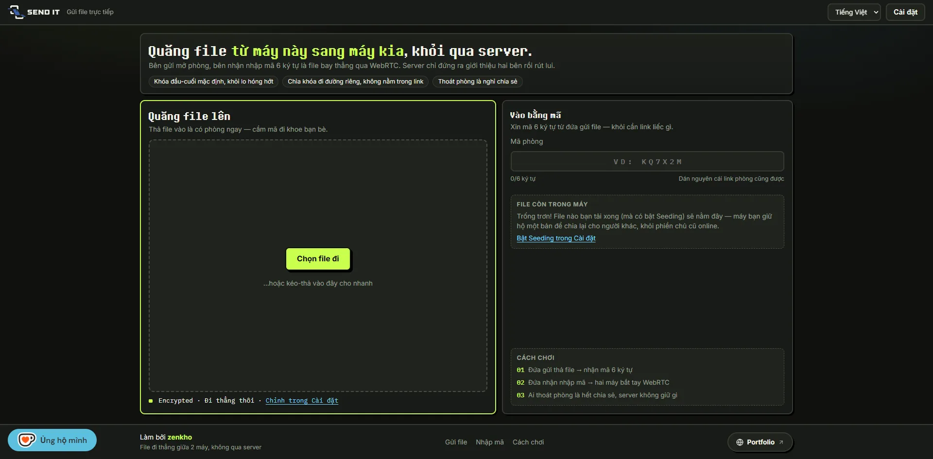 SEND IT — P2P File Sharing